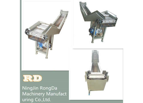 帶水槽加擋板的鏈板輸送機 不銹鋼304板式傳送帶