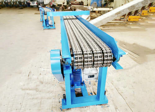 鍛造行業雙排滾子鏈條式輸送機