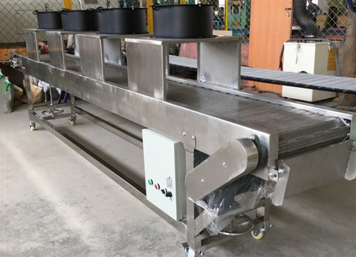 沖孔鏈板降溫輸送機