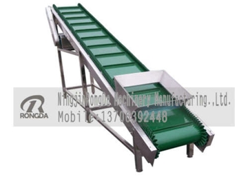 帶槽的皮帶輸送機(jī)，輸送平穩(wěn)，安全可靠